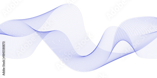 Abstract colorful wave lines design for r template on the white background eps10.