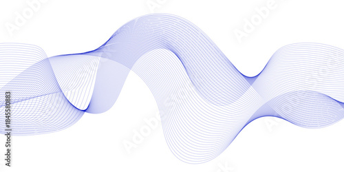 Abstract colorful wave lines design for r template on the white background eps10.