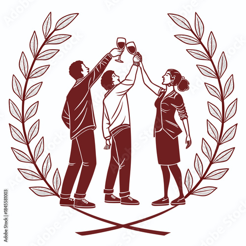 vector illustration of a man and woman