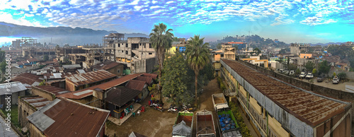Overview at the town of Mizan Teferi in Ethiopia