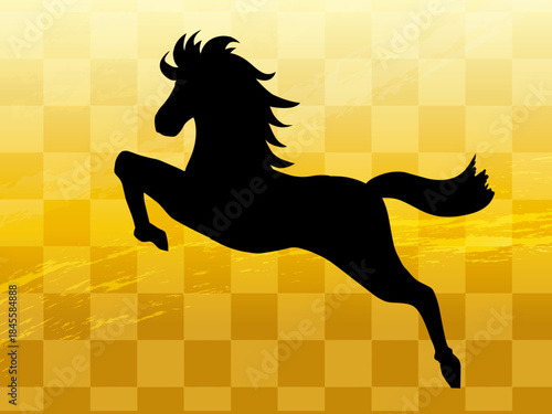  馬, 年賀状, 和風, 和柄, 新年, 動物, クリスマス, うま, ベクター, イラスト