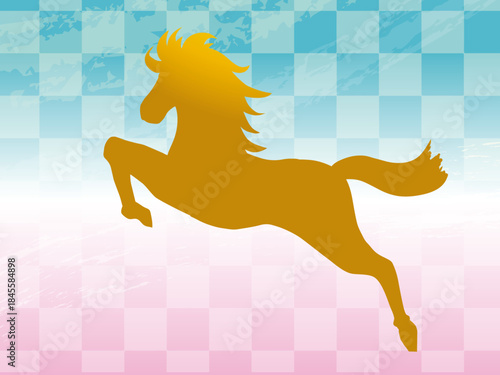  馬, 年賀状, 和風, 和柄, 新年, 動物, クリスマス, うま, ベクター, イラスト