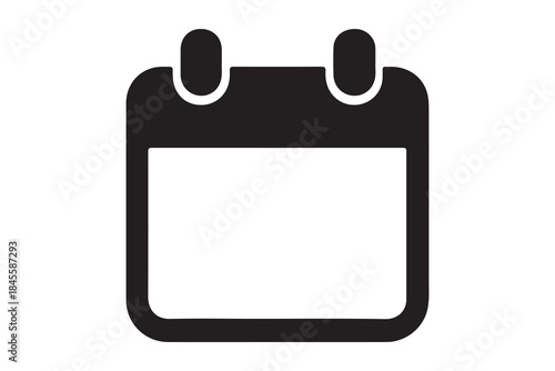 Simple calendar icon design for scheduling and planning purposes