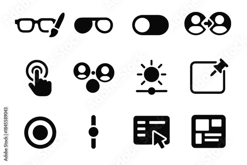 Loop vector grid strength ring icon settings color haptic ui light pack