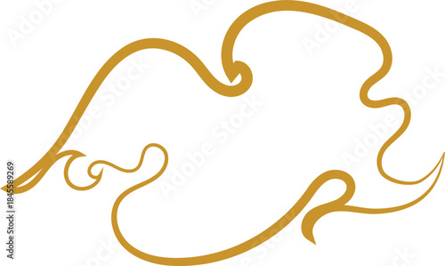 Chinese Cloud Line Art Decorative Ornament