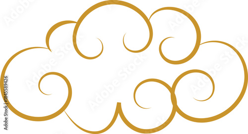 Chinese Cloud Line Art Decorative Ornament