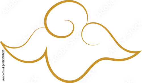 Chinese Cloud Line Art Decorative Ornament