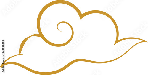 Chinese Cloud Line Art Decorative Ornament