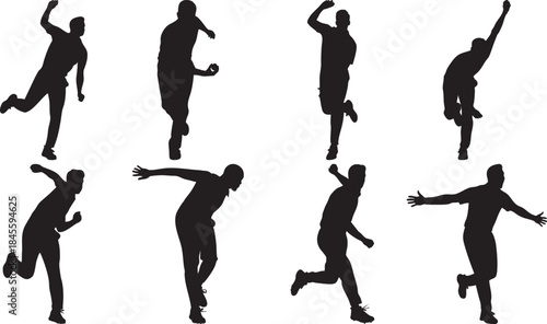 Silhouette Runner Dynamic Motion Poses Collection