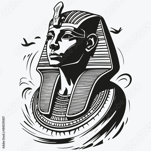 Egypt travel concept sketch illustration vector