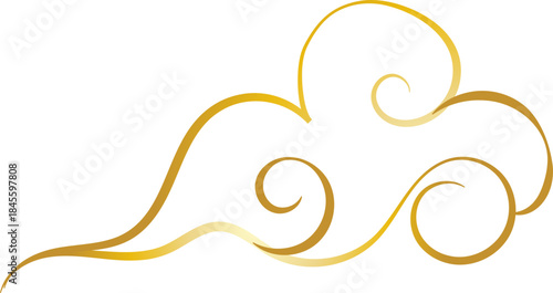 Chinese Cloud Line Art Decorative Ornament