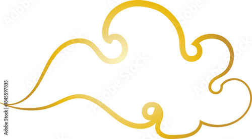 Chinese Cloud Line Art Decorative Ornament