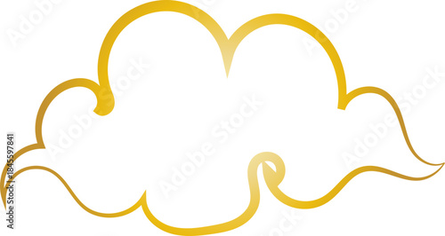 Chinese Cloud Line Art Decorative Ornament