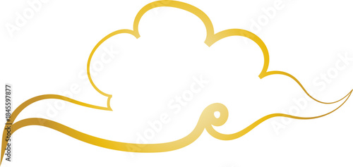 Chinese Cloud Line Art Decorative Ornament