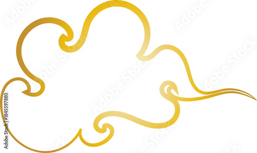 Chinese Cloud Line Art Decorative Ornament