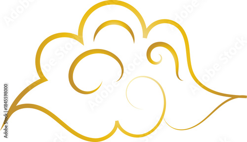 Chinese Cloud Line Art Decorative Ornament