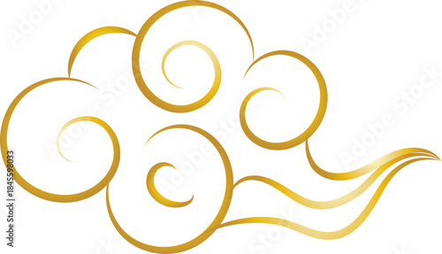 Chinese Cloud Line Art Decorative Ornament