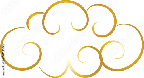 Chinese Cloud Line Art Decorative Ornament