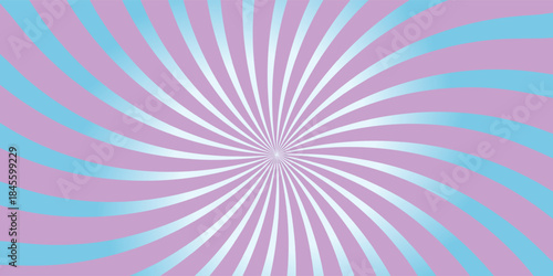 Swirl illustration pink and blue