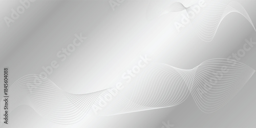 Abstract white and gray modern background with lines suitable for presentations and invitations
