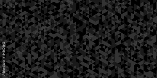 Abstract low polygon cubic black gray design. vector poly triangle texture geometric pattern triangular. geometric wall tile and metal cube background triangle wallpaper design.
