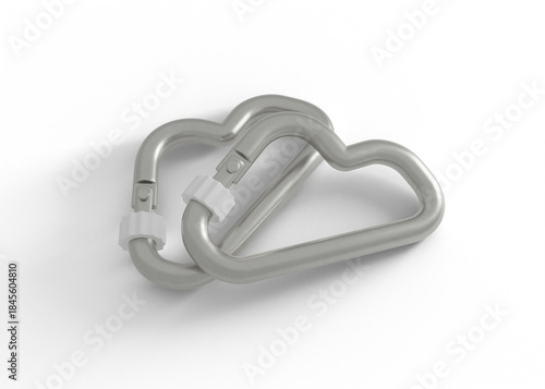 Metal Carabiner Hook Mockup for Branding