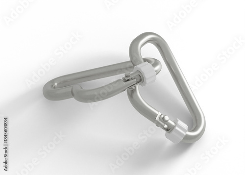 Metal Carabiner Hook Mockup