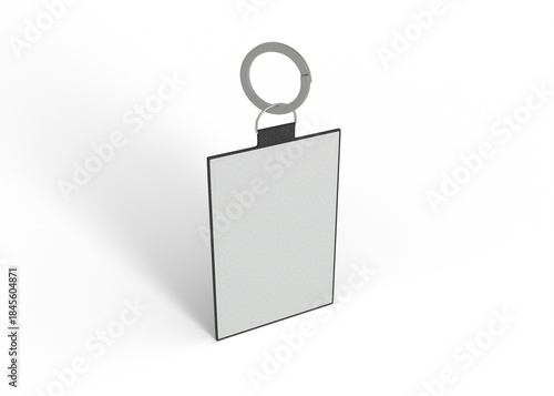 Leather Keychain Tag Mockup
