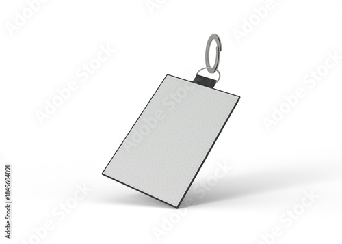 Minimal Keychain Tag Mockup for Branding and Logo Design