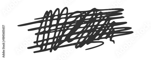 Scribble handmade art visual disruption