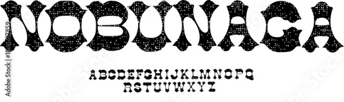 Nobunaga Bold Bubble Display Font – Rounded Dotted Alphabet Typeface for Retro Posters, Playful Branding, Pop Art Designs, and Creative Typography