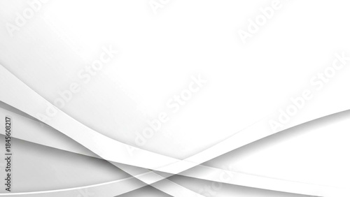 Overlapping white paper sheets with soft folds and curves on a subtle gradient background