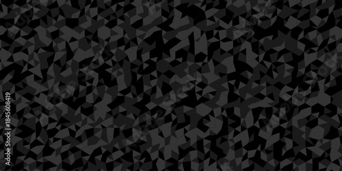 Abstract low polygon cubic black gray design. vector poly triangle texture geometric pattern triangular. geometric wall tile and metal cube background triangle wallpaper design.