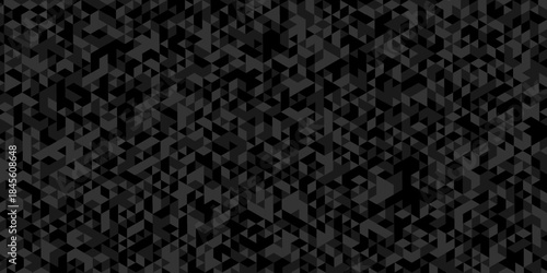 Abstract low polygon cubic black gray design. vector poly triangle texture geometric pattern triangular. geometric wall tile and metal cube background triangle wallpaper design.
