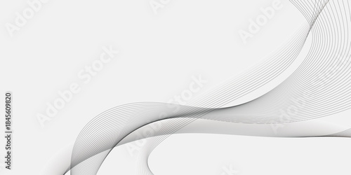 Abstract wavy lines flowing design. Suitable for AI tech network science digital technology themes