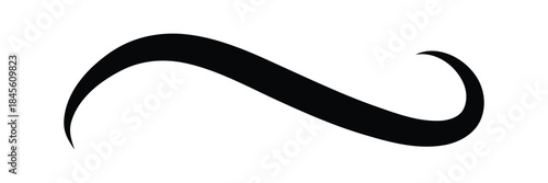 Swoosh line vector, underline swish, stroke swash swirl, curly hand drawn text calligraphic brush tail, black fireworks icon set. illustration in eps 10.