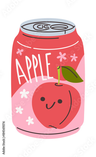 Apple fruit sweet soda drink