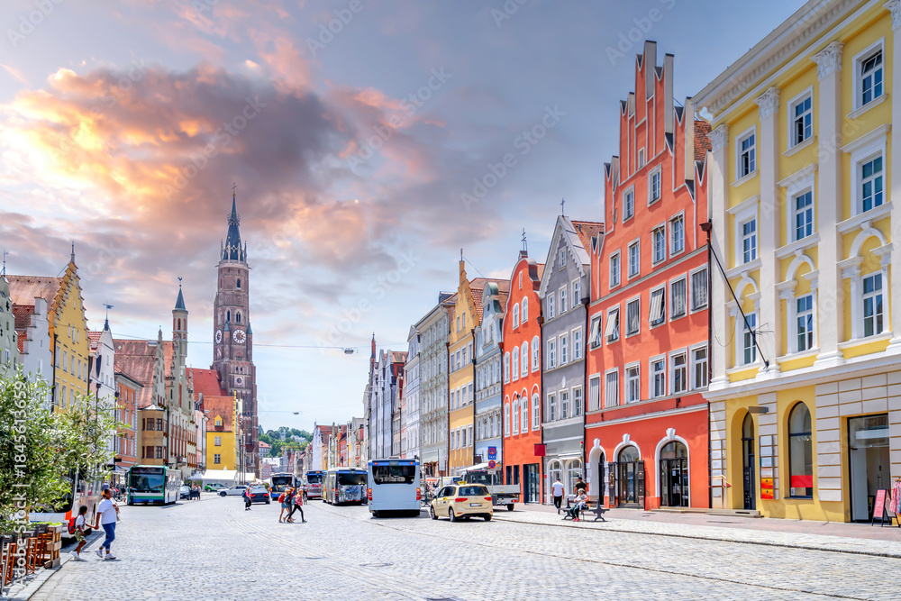 Naklejka premium Altstadt, Landshut, Deutschland 