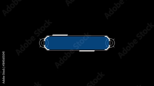 Techno HUD Title Background Overlay