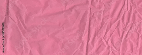 Kraft Pink Paper Texture with Crumpled Grain for Rose Designs or Girly Vector Illustrations and a Vintage Purple Soft Nude Background. Folded cardboard bg