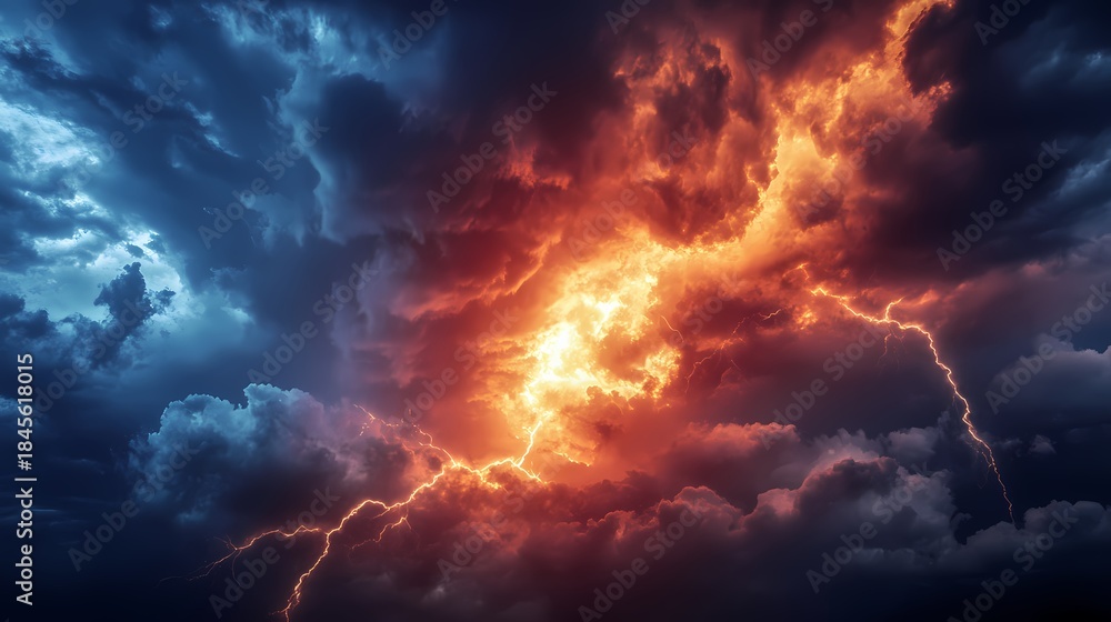 Fototapeta premium ​​AI-Powered Climate Model 