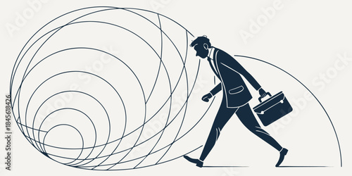 Abstract vector illustration of a surfer girl silhouette catching a wave with speed and fun action