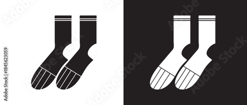 Socks Icon, set of socks icon, Two Socks Vector.