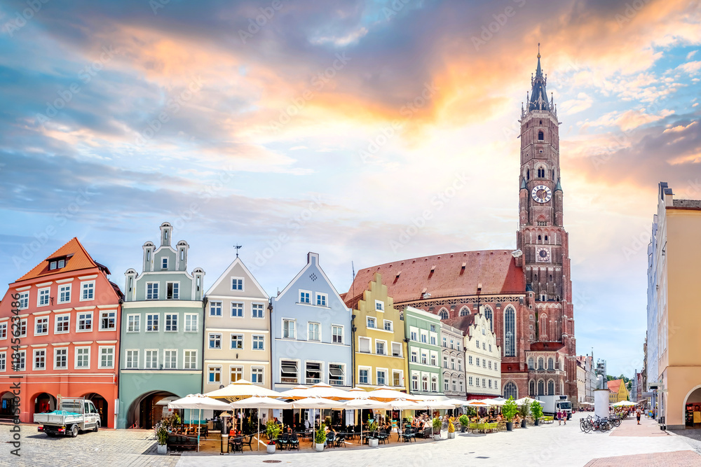 Obraz premium Altstadt, Landshut, Deutschland 
