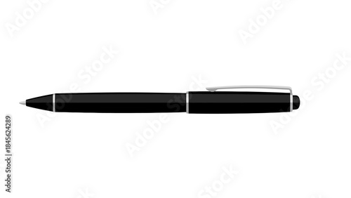 Vector Illustration of a Black Pen