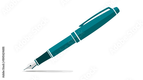 Vectorized Illustration of a Fountain Pen