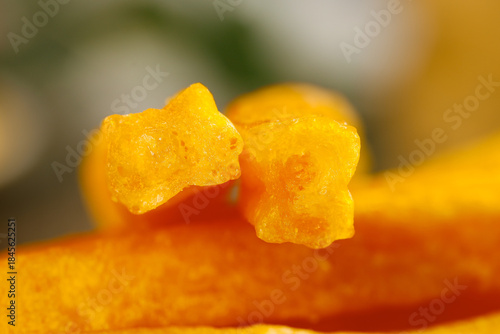 Golden Gummy Bears Candy Close-Up Shot
