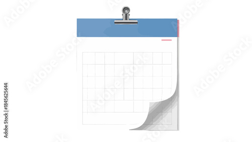 Calendar Sheet on Clipboard