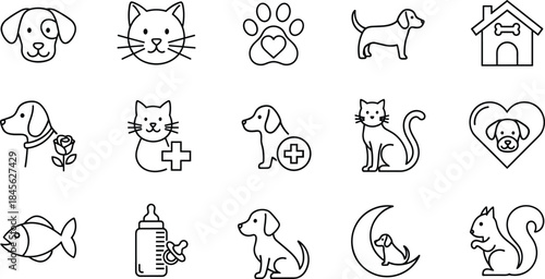 Business management, cyber security, global logistics, and solar energy icon set featuring leadership, data protection, shipping, strategy, and sustainable technology.