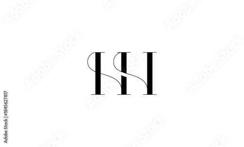 HH initial letter logo or HH monogram